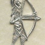 Pewter Replicas medieval badge archer